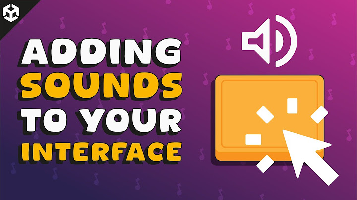 How to add sounds to your UI in Unity 💛 Play sounds on click!