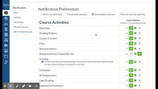 How to Customize Canvas Email Notifications
