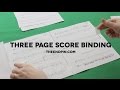 Three Page Score Binding