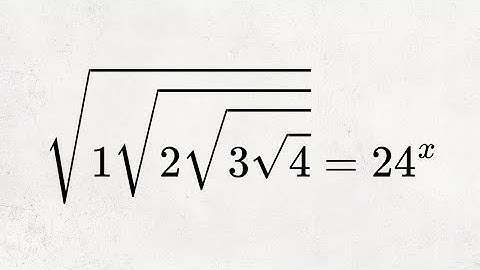 This Nested Radical Tower Equals 24^x! Can You Find x?