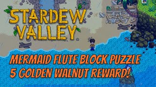 Stardew 1.5 Mermaid Flute Block Puzzle! 5 Golden Walnuts! screenshot 5