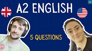 Learn A2 Beginner English: 5 Questions For Aliyah! | Comprehensible Input A2