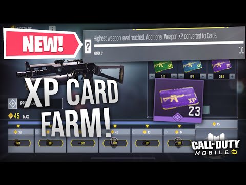 XP CARD FARM METHOD/TIP IN COD MOBILE - EASILY MAX ANY GUN WITH THIS TRICK! (CODM S6)