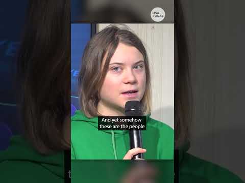 Greta Thunberg at Davos: Corporations put profit 'above people and above planet' | USA TODAY #Shorts