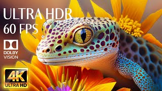 4K HDR 60fps Dolby Vision with Animal Sounds & Peaceful Music (Colorful Dynamic) 15