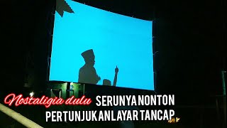 SERUNYA!! ANAK-ANAK BERJOGET NONTON LAYAR TANCAP DI ACARA SUNATAN DI KAMPUNG