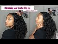 Installing & Blending Curly Clip ins (Twist Method) | Her Given Hair