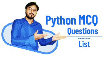 Python MCQ Questions with Answers  - List