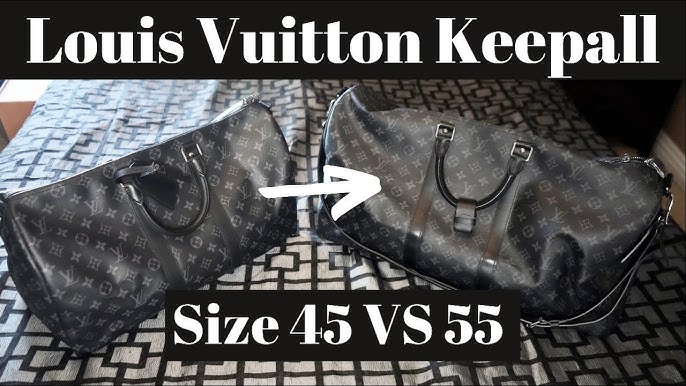 Louis Vuitton Damier Cobalt Keepall Bandouliere 55 Review & Try On 