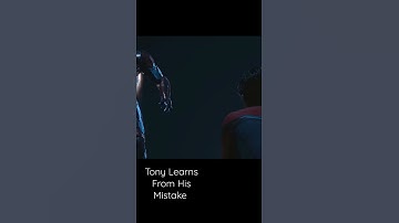 Tony Learns From His Mistake #shorts #mcu #a4shorts #tonystark