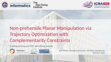 Non-prehensile Planar Manipulation via Trajectory Optimization with Complementarity Constraints