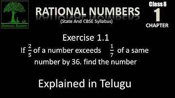Class 8 Rational numbers State Cbse syllabus