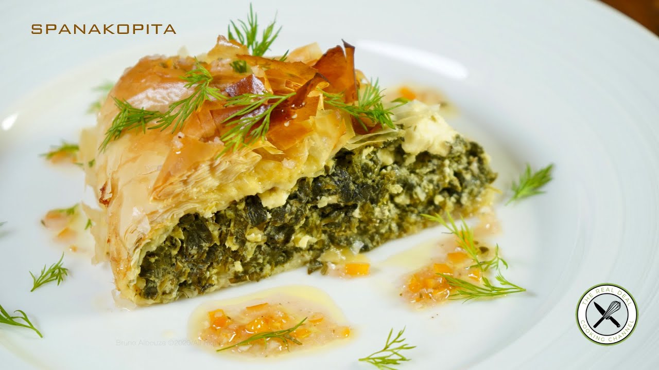 Spanakopita / Greek Spinach Pie – Bruno Albouze – THE REAL DEAL
