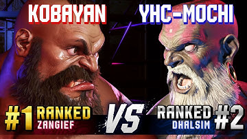 SF6 ▰ KOBAYAN (#1 Ranked Zangief) vs YHC-MOCHI (#2 Ranked Dhalsim) ▰ High Level Gameplay