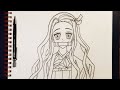 How to DRAW Nezuko (Explained) | Demon Slayer | Drawing Anime | Step by Step | Part 1