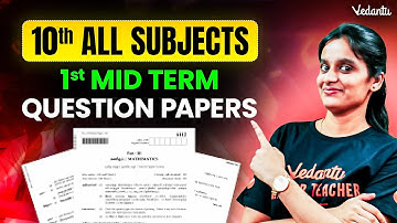 10th State Board | 1st Midterm Question Papers - ALL SUBJECTS 🤩 | Asha Ma