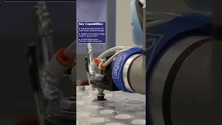 Robotic loading and unloading of 20mm lenses on the OptiPro PRO 160 GTS CNC Optical Generator