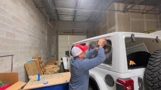 JKU JLU Side Window Decal Installation