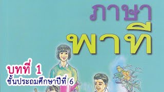 ภาษาพาที ป. 6 บทที่ 1 เรื่อง จากผาแต้มสู่อียิปต์