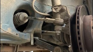 How to remove and replace inner tie rods and tie rod ends on a car