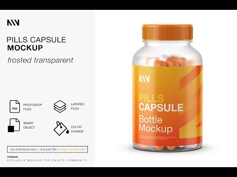 MOCKUP PILLS BOTTLE