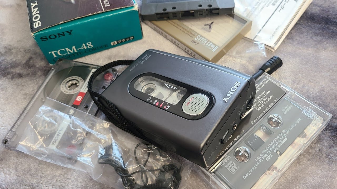 Nintendo Switch SONY Cassette-Corder TCM-77 Rare Sony TCM-77V