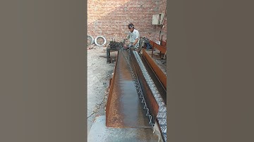 Making process of chain link fence #fence #making #chainlink #shorts #shortfeed