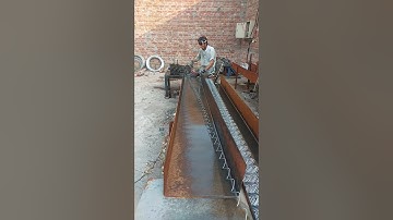 Making process of chain link fence #fence #making #chainlink #shorts #shortfeed