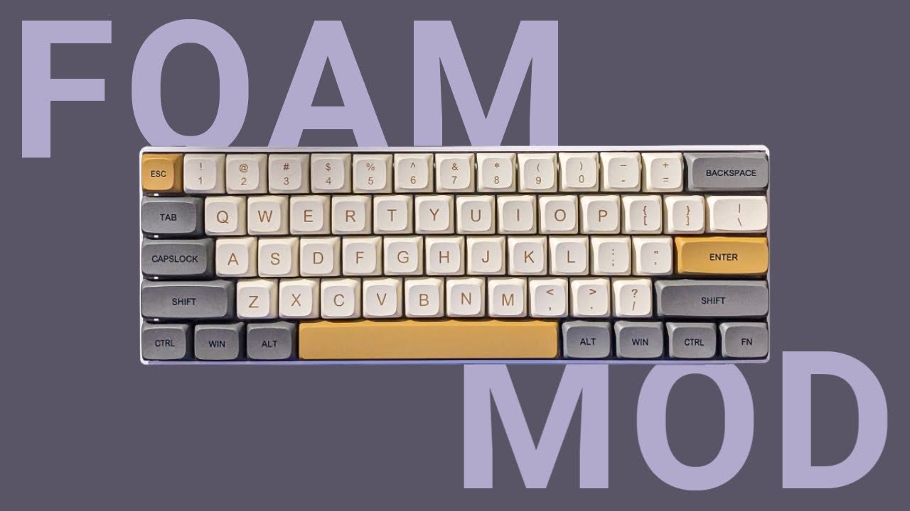 First Foam Modding to My RK61 [Low-budget] | Typing Comparison - YouTube