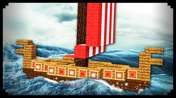 ✔ Minecraft: How to make a Viking Ship