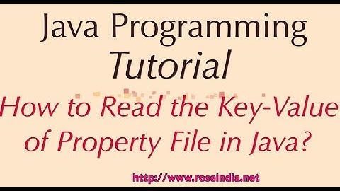 How to Read the Key-Value of Property File in Java?