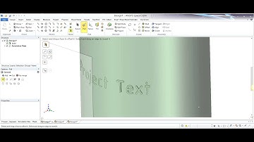 SpaceClaim - Projecting Text onto a curved surface. Embossing and Engraving