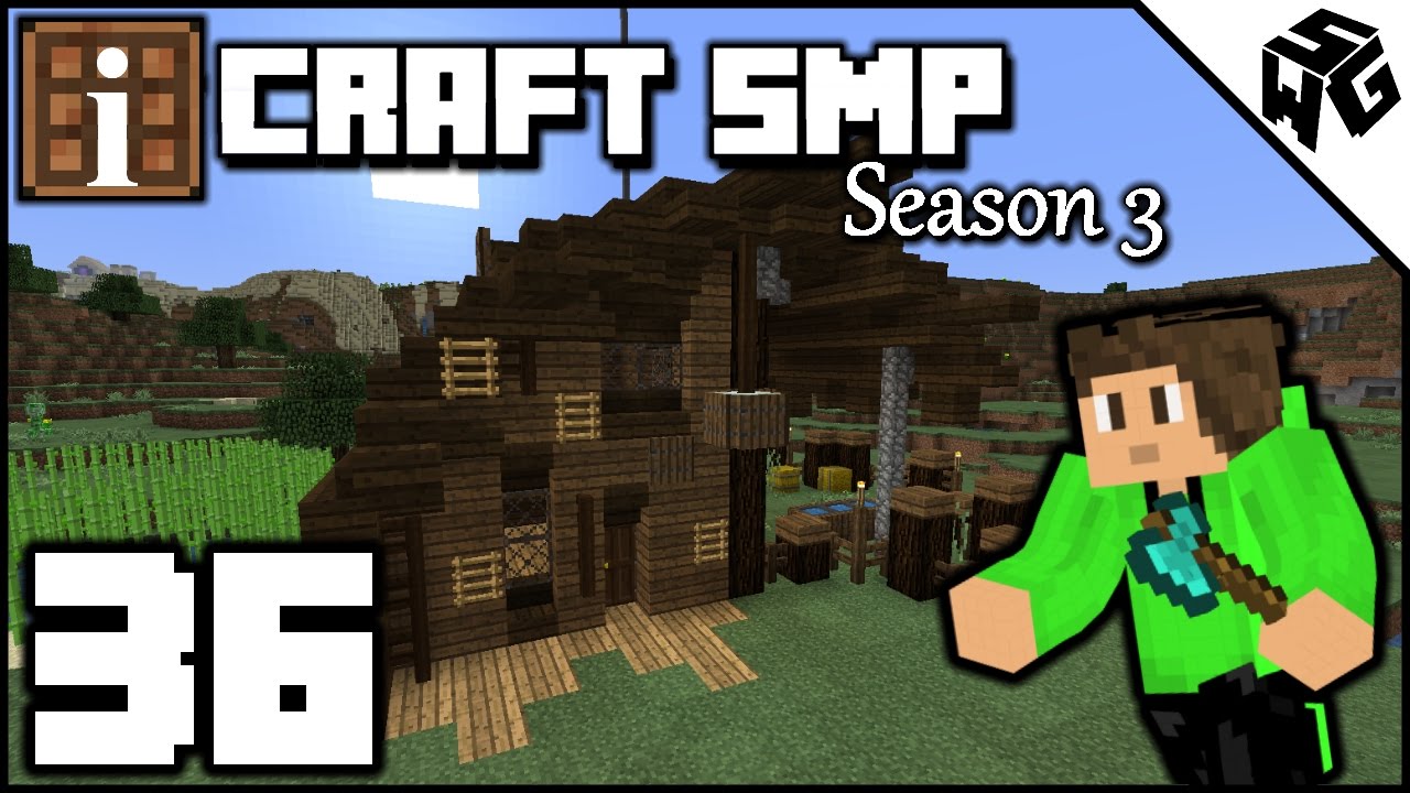 Boat-Like House - iCraft SMP Minecraft Vanilla Survivial 1.11 :: S3 Ep36