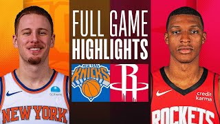Game Recap: Rockets 105, Knicks 103