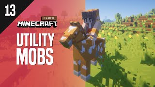 13 Useful Passive and Neutral Mobs | Survival Guide Series | Minecraft Java Edition