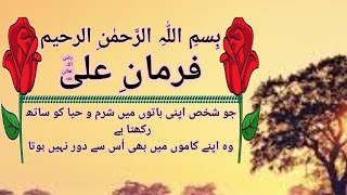 حضرتِ علی کے اقوالِ زریں  hazrat ali ke aqvale zaree