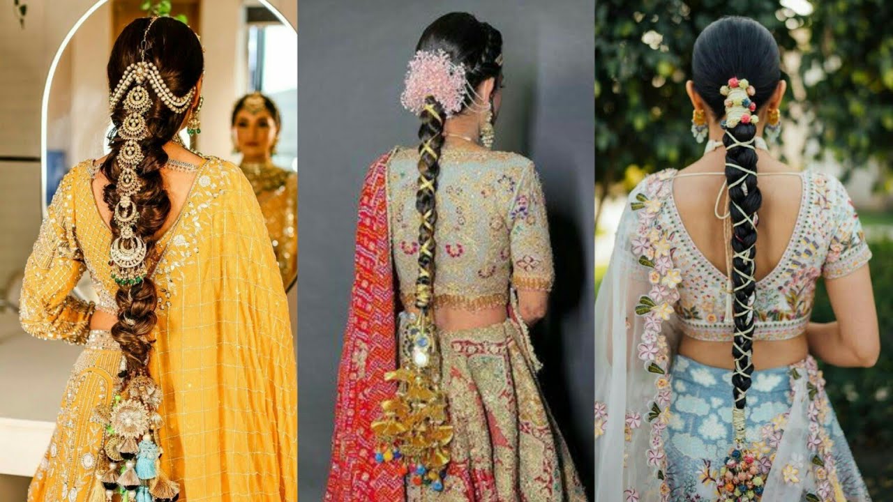 paranda hairstyle | Dress clothes for women, Colorful fashion, Pakistani  dresses