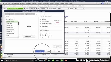 Budgets and Forecasts in QuickBooks Desktop