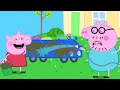 Daddy pig clean the car  peppa and roblox piggy funny animation