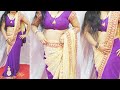 Quick saree draping  georgette saree draping  saree drape for beginners  sweta beauty