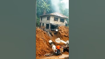 When the Ground Suddenly Gives Way #shorts #disaster #landslide #nature #constructiondisaster