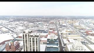 Peoria Illinois Downtown Drone Flight