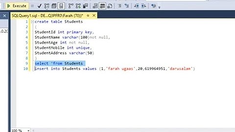 Database afsomali INSERT UPDATE AND DELETE  SQL DATABASE(Lesson4)