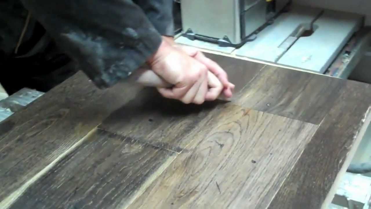 How To Distress And Authentically Handscrape A Hardwood Floor