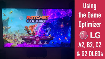 How to Use the Game Optimizer | LG A2, B2, C2, & G2 OLEDs