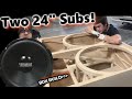 The "Skelator" box - 2 huge 24" Sundown Subwoofers slot ported enclosure build (start to finish)