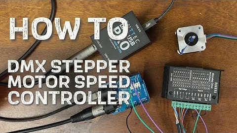Tutorial: DMX Stepper Motor Speed Control with Touchdesigner and Arduino