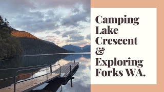 Camping Lake Crescent Popup Vlog