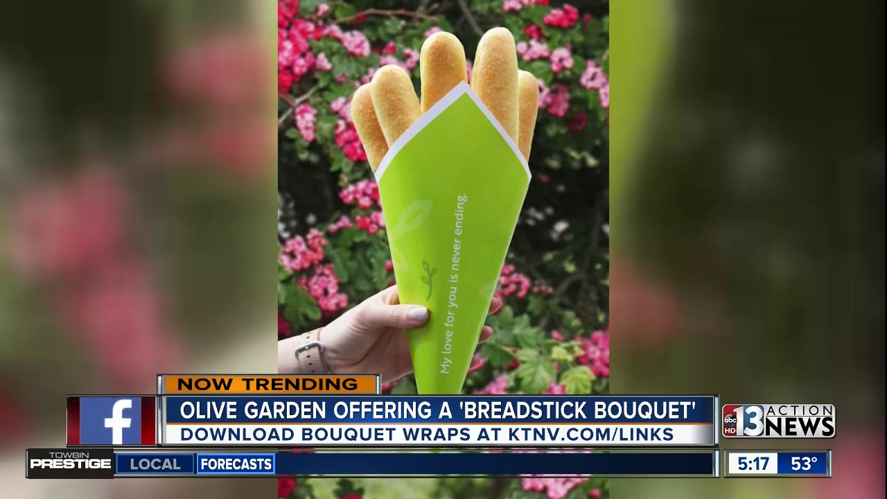 Olive Garden offers breadstick bouquets for Valentine's Day