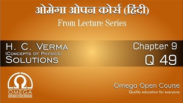 H. C. Verma Solutions - Chapter 9, Question 49 | From Lecture Series